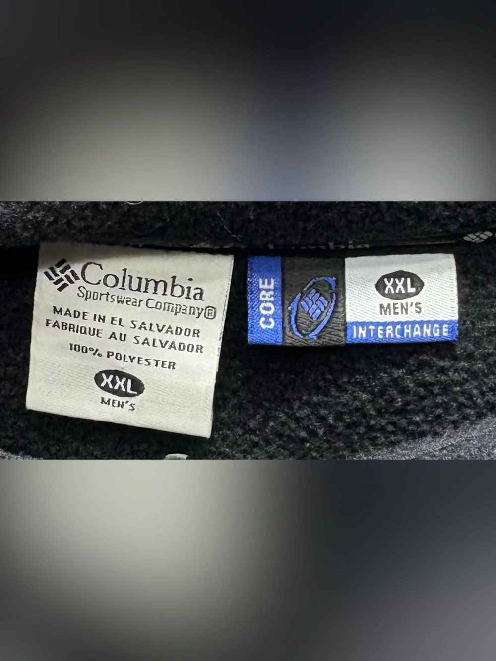 Columbia Interchange Core Fleece Vest Men’s XXL Black Full Zip Outdoor Jacket